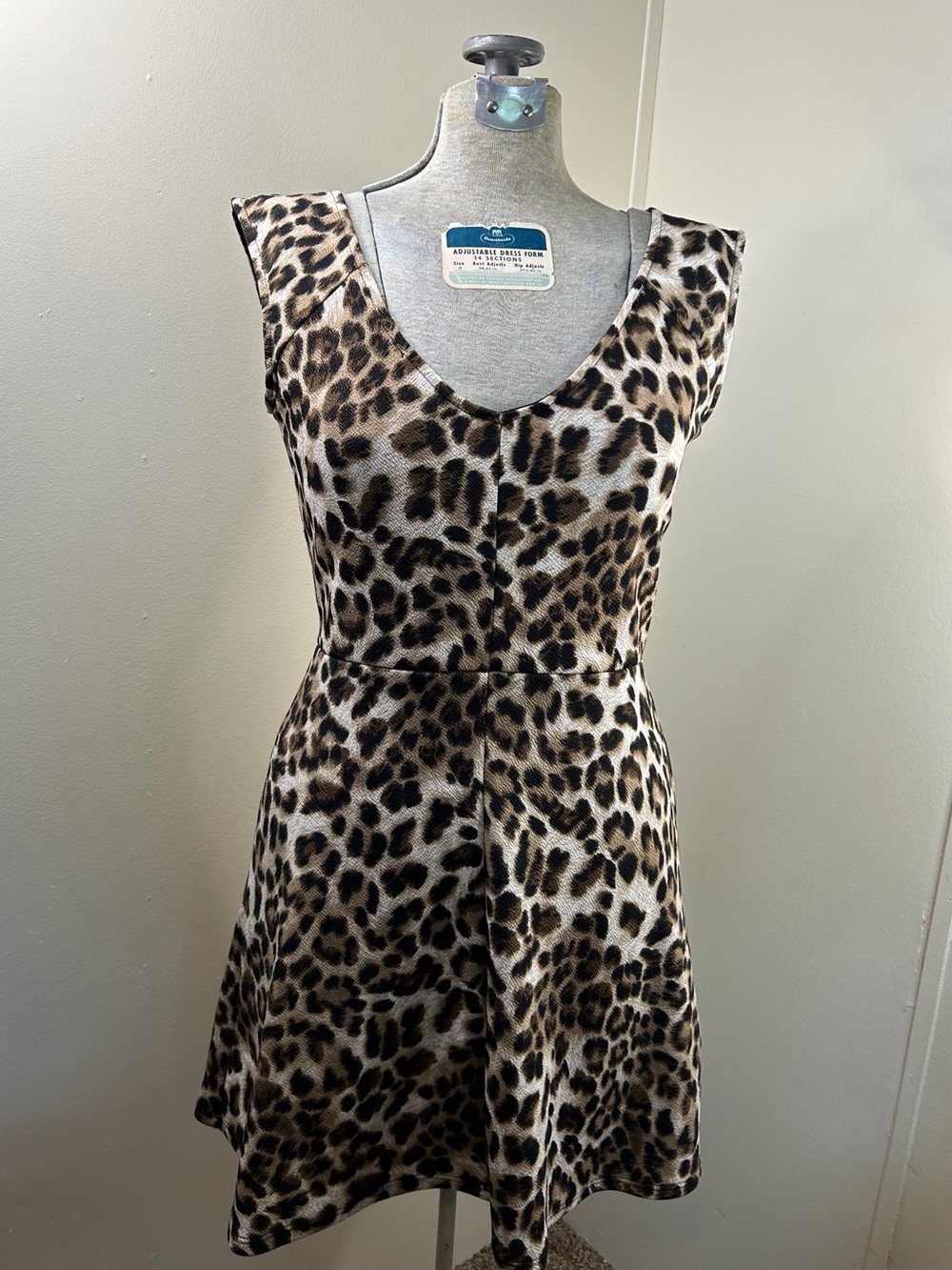 Sleeveless Leopard Print Dress